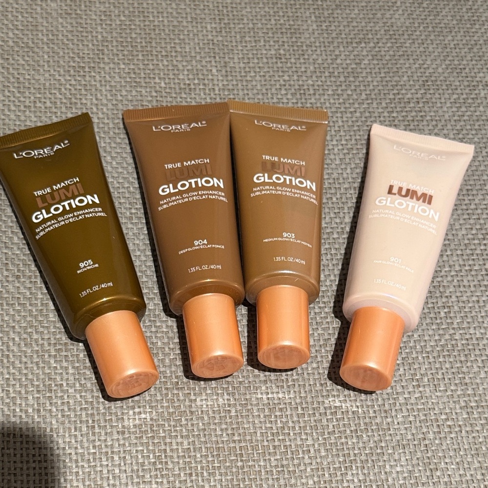 L'Oreal True Match Lumi Glotion Collection shades 905 904 903 901 glow enhancer